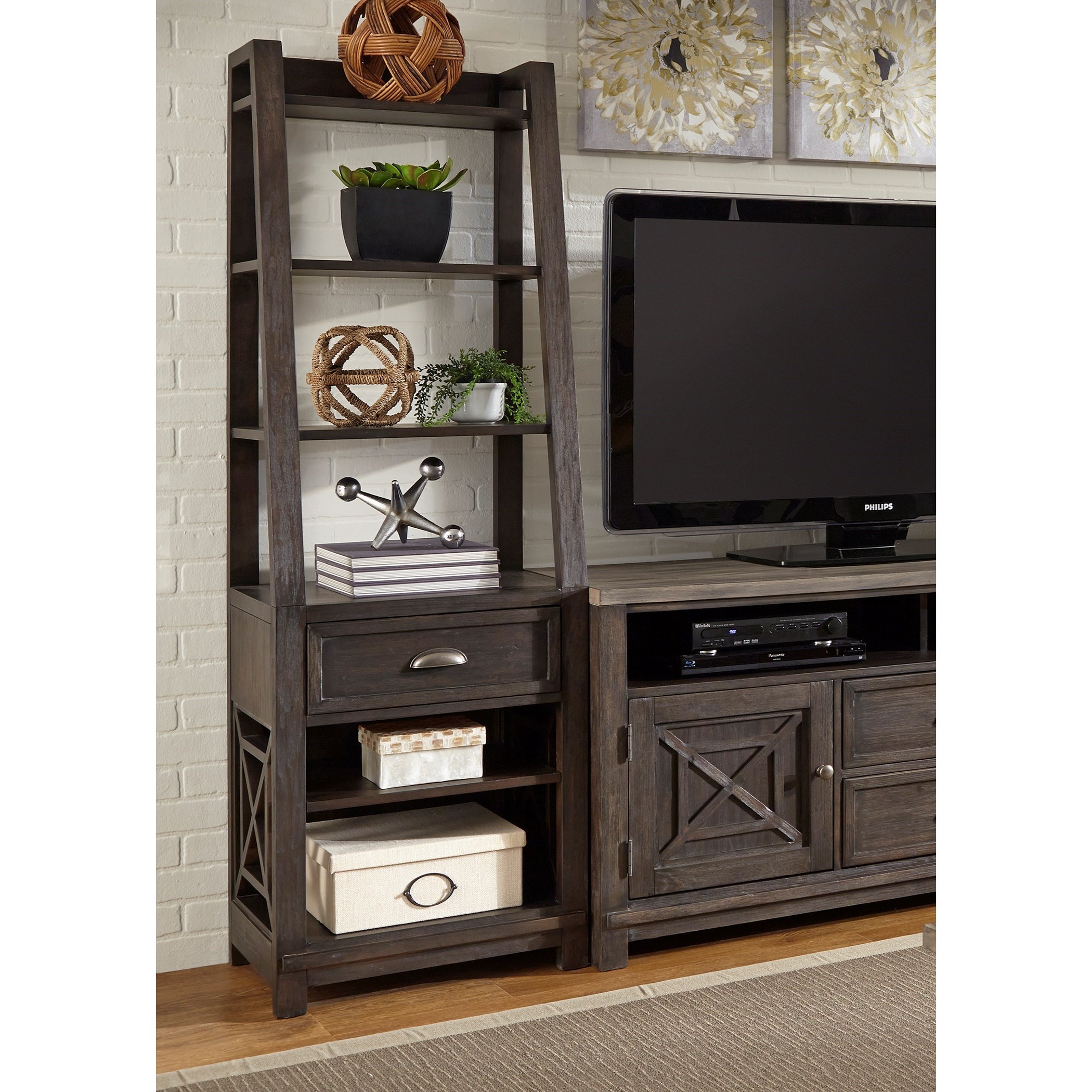 Liberty Furniture Heatherbrook Entertainment Pier Unit with Dovetail